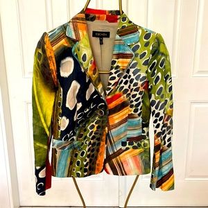 Escada multi print blazer